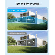 OOSSXX 5MP 4-Camera Wireless Security System with Mini NVR, Dual Antenna WiFi, 80ft Night Vision, Two-Way Audio, AI Motion Detection, 64GB Storage