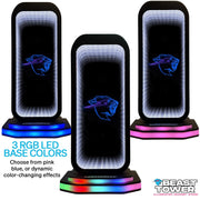 Allstar Innvoations MrBeast Feastables Gaming Headphone Stand with RGB Infinity Mirror Light, Universal Over-Ear Headset Holder, USB Powered, Matte Black