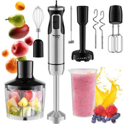 Mueller Ultra-Stick 9-Speed Immersion Blender with 7 Stainless Steel Attachments, Turbo Mode, Ergonomic Grip, Stainless Steel
