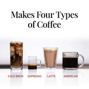 AeroPress 85W05 Original Single Cup Coffee Maker, 3-in-1 American, French Press & Espresso Style, Gray