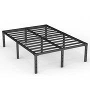 Capri MBFE01BL-F Full Bed Frame, 18 Inch Metal Platform Bed Frame, Heavy Duty, No Box Spring Needed, Easy Assembly, Black