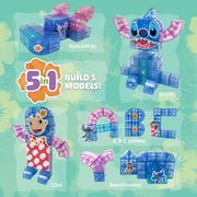 Tytan Toys Disney Stitch Magnetic Cube Set, 53-Piece 5-in-1 STEAM Building Toy for Ages 3+, Multicolor