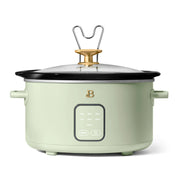 Made by Gather 19624 Beautiful 4Qt Slow Cooker with Touch-Activated Display, Sage Green by Drew Barrymore