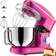 Facelle 6.5 QT Stand Mixer 660W 6+P Speed Tilt-Head Kitchen Mixer, purple