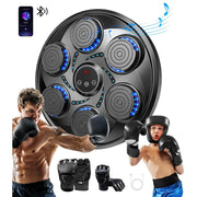 LNOW Adults/Kids Music Boxing Machine with Boxing Gloves, Black - Bluetooth Connectivity