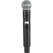 Shure ULXD2/SM58 Handheld Wireless Transmitter with SM58 Cardioid Microphone Capsule, V50 Band 174-216 MHz, Aluminum Body