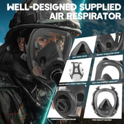 WAKYFLX Portable Powered Air Supply Purifying Respirator Mask