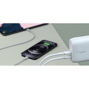 Belkin WCY003dqSL-WM 40W Dual Wall Charger with 2 USB-C Ports, White
