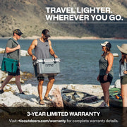 RTIC 504.0587928 Ultra-Light 32 Quart Hard Cooler Insulated Portable Ice Chest Dark Grey And Cool Grey