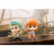 Hot Toys One Piece Nami Cosbaby Collectible Bobble Head, 4 in Tall, Mid-Action Pose with Quarterstaff, COSB1056