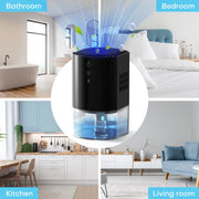 Kloudic DH-CS17 33Oz Dehumidifier Small Dehumidifiers for Room 280sq.ft with Auto-off, 7 Colors LED Light