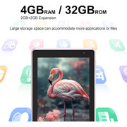 CUPEISI Android 12 Tablet, 7 in., 4GB RAM 32GB ROM, WiFi, Kids Tablets, Pink - Strong Performance