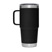 Yeti Rambler 20 oz Travel Mug, Stainless Steel, Vacuum Insulated, Leak-Resistant Stronghold Lid, Black, 21071502280