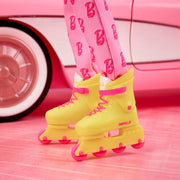 Mattel Barbie The Movie Ken Collectible Doll, Ryan Gosling as Ken, Pink Jumpsuit with B Detail, White Sneakers, Multicolor Roller Skates, Display Stand, JCP80