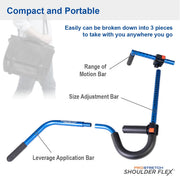 Medi-Dyne ProStretch Shoulder Flex Adjustable Blue Shoulder Stretcher for Frozen Shoulder and Rotator Cuff Injuries S04001