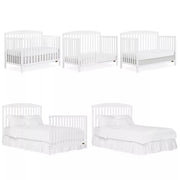 Dream On Me 6570-WHT Odelle 5 in 1 Convertible Crib, JPMA & Greenguard White