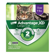 Advantage XD Large Cat Flea Prevention Topical Treatment, 4 Doses, 2 Months Protection Per Dose