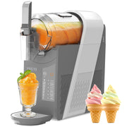 VECYS 6-in-1 Slushie Machine with Medical-Grade High-Impact Jar, 10-Level Texture Control, 50.7 fl oz Capacity, Gray, SL15