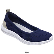 Easy Spirit Glitz 2 Womens Slip-On Fashion Sneakers, Lightweight Knit Upper, Removable Padded Footbed, EVA Outsole, Light Lilac