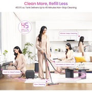 Schenley 21-in-1 Household Steam Cleaner, High-Pressure 1500W Steamer with 45.5 fl oz Water Tank, Fast 8-Minute Heat-Up, Portable Multi-Purpose Cleaner, Magenta & Noble Gray, SLFCSC084