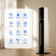 Rocyis WFSHM-9L 9L 2.3Gal Cool Mist Tower Top Fill Large Humidifier with Essential Oils, White