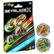 Hasbro Beyblade X Gale Wyvern 5-80GB and Tail Viper 3-80HN Dual Pack Battling Top Set, Multicolor, Ages 8+, G0282