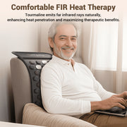 Comfytemp Infrared Heating Pad Back 65 Tourmaline Stones, 6 Heat Levels, 8 Timer Settings, 24in x 12in, Black
