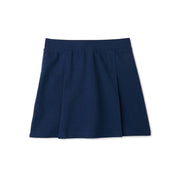 Kalikow Bros LP Girls School Uniform Stretch Ponte Knit Scooter Skirt, Pull-On Elastic Waistband, Built-In Shorts, Pleated Front, Sizes 4-16 & 8-18 Plus