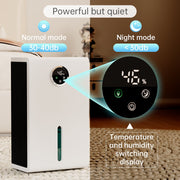 MotorGenic Dehumidifier for Home 120 oz Water Tank, Negative Ion Purification