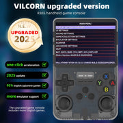 VILCORN R36S Handheld Game Console, 128GB Storage, 3.5-Inch HD Display, 50+ Emulators, Purple