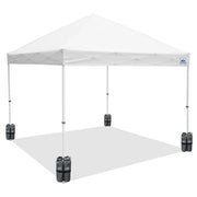 E-Z UP 10 x 10' Commercial Canopy w/ Walls & Weight Bags
