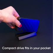 Onn. Gaming Portable SSD 1TB Compatible With PS4 & PS5, Black