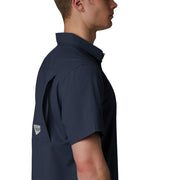 Columbia Men's Slack Tide Camp Shirt, Omni-Shade Sun Protection, Collegiate Navy, Big and Tall, 3X, 157705