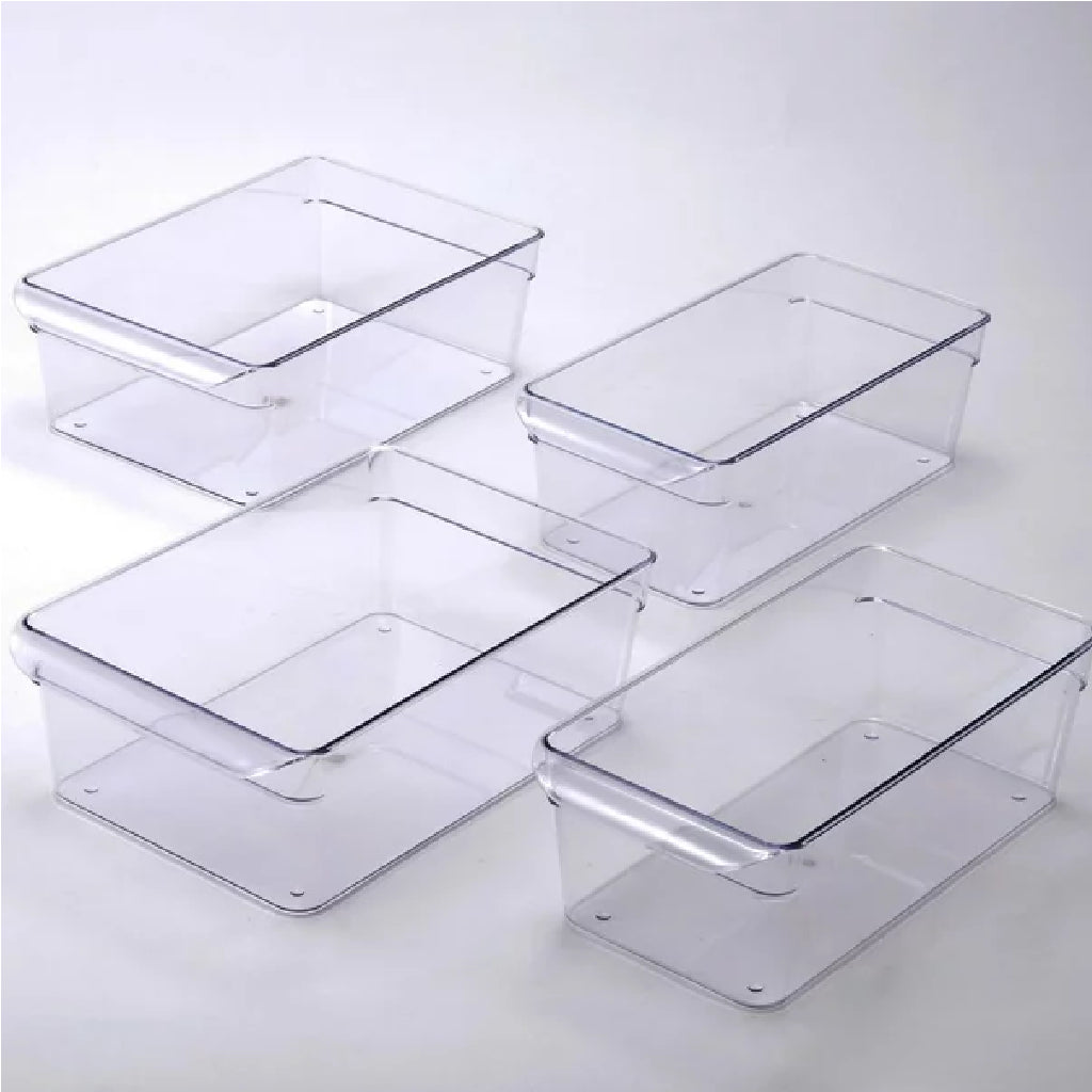 Mainstays 4PC Refrigerator Clear Storage Bin Set – VIP Outlet