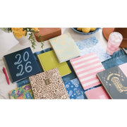 Blue Sky 156023 Jessie James Decker Monthly Weekly Medium Planner, Maia Pink Marble Design, 15-Month October 2025 - December 2026, 7 in x 9 in