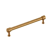 Signature Hardware 489609 Lazzara 12 Inch Center to Center Hammered Appliance Pull, Brushed Gold