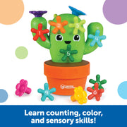 Learning Resources Carlos The Pop & Count Cactus Toddler Learning Toy, 16 Pieces, Multicolor, Ages 18 Months and Up, LER9125