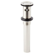 Signature Hardware Extended Press 1-1/2 in Pop-Up Drain Assembly with Overflow, Polished Nickel, Brass Construction, 940815