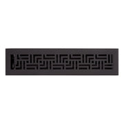 Astoria Brass Floor/Wall Register - Matte Black - 2-1/4