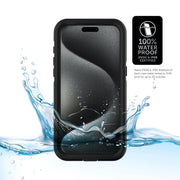 Body Glove 100073977 Tidal Waterproof Phone Case for iPhone 15 Pro - Black/Clear