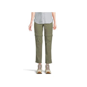 Columbia Women's Leslie Falls Convertible Hiking Pants, Stone Green, Zip-Off Legs, Stain-Resistant, Active Fit, 208706