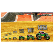 Spin Master Monster Jam Sparkle Smash Die-Cast Monster Truck, 1:24 Scale, Blue, Working Suspension, Rubber BKT Tires