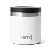 Yeti Rambler 8 oz Insulated Food Jar, Vacuum Insulated, Stainless Steel, White, Airtight Lid, 21071504502