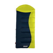 Coleman Montauk 20F Big and Tall Sleeping Bag, Water-Resistant, Synthetic Insulation, Semi-Rectangular, Green