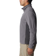 Columbia Overlook Pass Half-Zip Long-Sleeve Pullover for Men - City Grey/Shark - XL