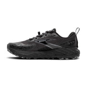 Brooks Cascadia 18 Trail Running Shoes for Men, Adaptable Stability, Black/Blackened Pearl/Grey, Size 8.5, 110426-072