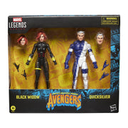 Hasbro Marvel Legends Series Black Widow and Quicksilver 6-Inch Action Figures Collectible Set with 6 Accessories, Fully Articulated