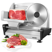 Aicok 519N Meat Slicer with 7.5 Inch Removable Stainless Steel Blade