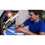 Basic Fun! Arcade Classics Atari Asteroids Counter Series Game Machine, 8-Inch Color Display, Built-In Trackball, 5 Classic Games, ACQD1003
