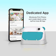 myFirst Insta Wi Kids Digital Camera with Instant Thermal Printing, 12MP Photos, 1080p Video, Selfie Lens, Label Maker, Teal, FC2402SA-TL01